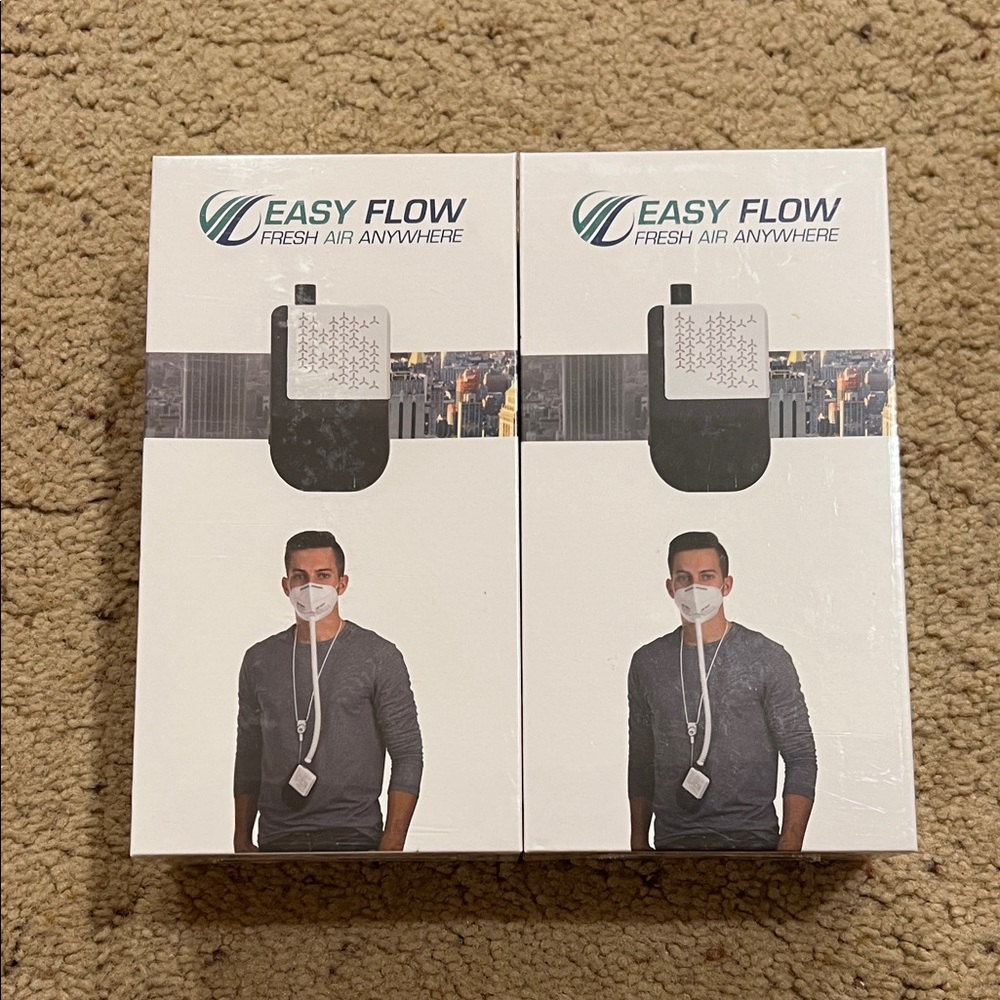 Easy Flow Fresh Air Anywhere Portable Personal Air Purifier (2 New in Plastic)